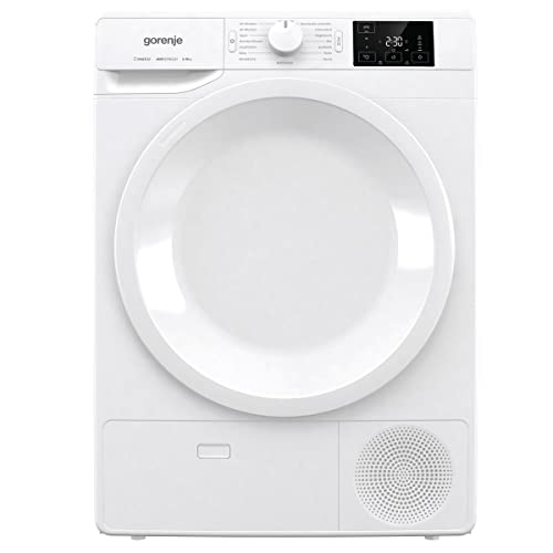 Gorenje DNE 8B Kondenstrockner, 8 kg, LED Display, Made in EU, 16 Programme, Nature Dry, Sportprogramm, Startvorwahl, weiß von Gorenje