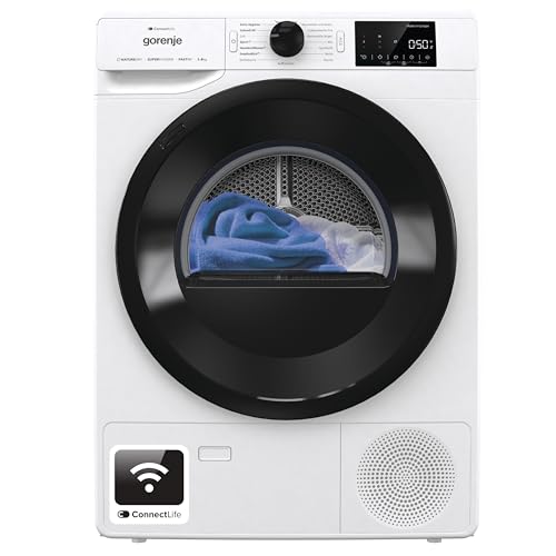 Gorenje DPNE82/GN Trockner/Kondensation mit Wärmepumpe / 8kg / 16 Programme/WIFI/Made in Europe/WaveActive Trommel/TwinAir/Feuchtesensor/Naturedry/LED Display/EEK: A++ Gorenje DPNE82/GN Trockner/Kondensation mit Wärmepumpe / 8kg / 16 Programme/WIFI/Made in Europe/WaveActive Trommel/TwinAir/Feuchtesensor/Naturedry/LED Display/EEK: A++ von Gorenje