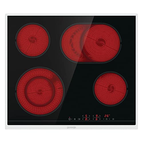 Gorenje ECT 643 BX Kochfeld Elektro / 60 cm / Zweikreiszone / Bräterzone / TouchControl / Timer / Edelstahlrahmen, Schwarz Gorenje ECT 643 BX Kochfeld Elektro / 60 cm / Zweikreiszone / Bräterzone / TouchControl / Timer / Edelstahlrahmen, Schwarz von Gorenje