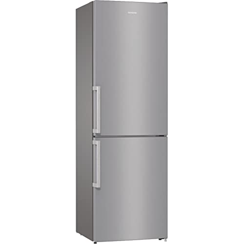 Gorenje NRK 6192 ES5F Kühl-Gefrierkombination / 185 cm / 302 Liter / NoFrost Plus / IonAir mit Multiflow / CrispZone mit Feuchteregler / ConvertFreshZone / FastFreeze / Silber metallic von Gorenje