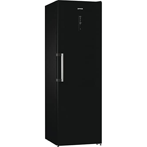 Gorenje R 619 DABK6 Kühlschrank / 185 cm/Inverter Kompressor/CrispZone mit Feuchteregler/AdaptTech/Umluftkühlsystem/Schnellkühlfunktion/Kühlteil 398 l/EEK C/schwarz von Gorenje