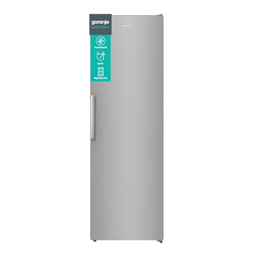 Gorenje R 619 EES5 Kühlschrank / 185cm / Umluft-Kühlsystem/Schnellkühlfunktion/Kühlteil 398 Liter/Inox Look, Silber von Gorenje