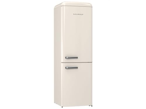 Gorenje Retro Collection ONRK 619 DC Retro – Kühl-Gefrierkombination, 194 cm, Inverter Kompressor, NoFrost Plus, IonAir, CrispZone, Kühlteil 204 l, Gefrierteil 96 l, EEK D, creme von Gorenje