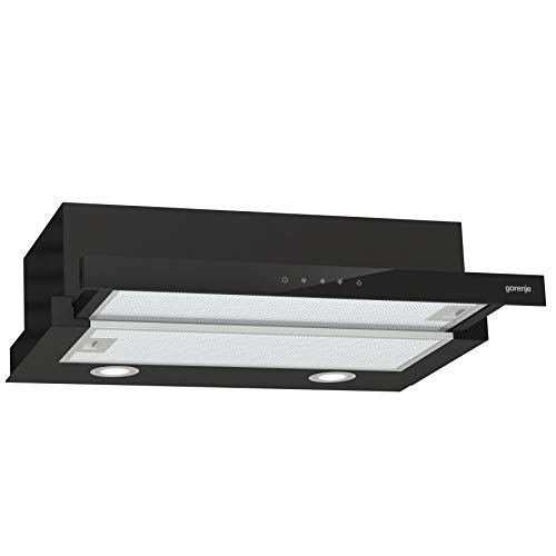 Gorenje TH 64E4BG Dunstabzugshaube/ LED Beleuchtung/ Polyurethanfilter/ Abluft oder Umluftbetrieb, Schwarz / Glas -450 M³/H Leistung Gorenje TH 64E4BG Dunstabzugshaube/ LED Beleuchtung/ Polyurethanfilter/ Abluft oder Umluftbetrieb, Schwarz / Glas -450 M³/H Leistung von Gorenje