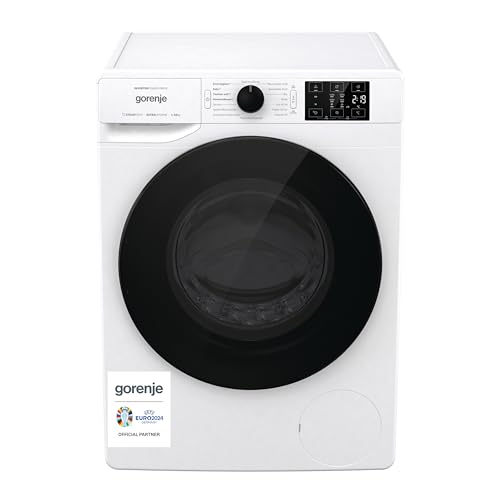 Gorenje W2NEI 14 APS Waschmaschine mit Dampffunktion, 10 kg Fassungsvermögen, Made in Europe, 16 Programme, SteamTech, AquaStop, Kindersicherung, StopAdd Go, Daunenwäsche, weiß von Gorenje