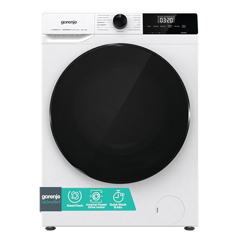 Gorenje WDAM 854 AP Waschtrockner mit Dampffunktion / 8 kg / 1400 U / 15 Programme/Aqua Stop/Inverter PowerDrive Motor/Kindersicherung/QuickDry/weiß von Gorenje