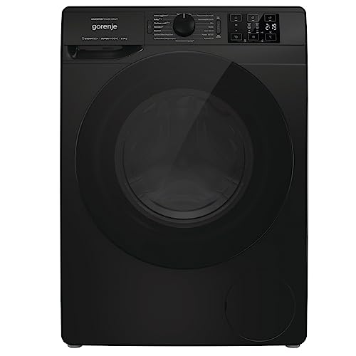 Gorenje WNFHEI 94 ADPSB Waschmaschine, 9kg, 1400 U/min, EEK A, Made in Europe,Inverter PowerDrive Motor, 16 Programme, Dampffunktion, AquaStop, Kindersicherung [Energieklasse A] von Gorenje