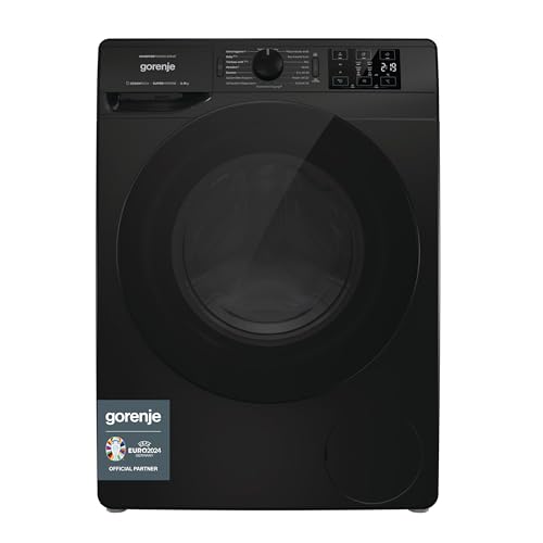 Gorenje WNFHEI 94 ADPSB Waschmaschine, 9kg, 1400 U/min, EEK A, Made in Europe,Inverter PowerDrive Motor, 16 Programme, Dampffunktion, AquaStop, Kindersicherung [Energieklasse A] von Gorenje