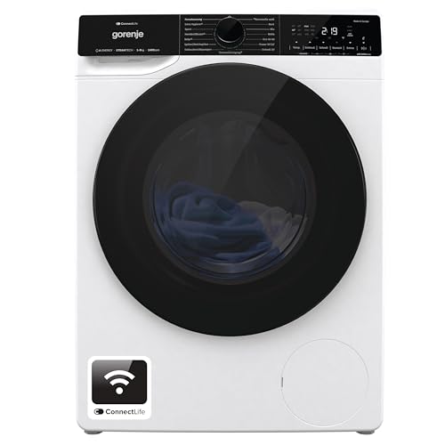 Gorenje WPNA 94 ATSWIFI3 Waschmaschine, 10kg, WiFi, EEK A, Made in Europe, Inverter PowerDrive Motor, 1400 U/min, 15 Programme, AquaStop, SteamTech, Schnellprogramm, weiß von Gorenje