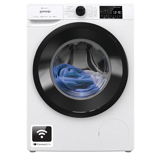Gorenje WPNEI84A1TS Waschmachine mit Dampffunktion/ConnectLife / 8Kg / 1400 U/min / 15 Programme/Totaler AquaStop/WaveActive Trommel/ExtraHygiene/PowerWash/Schnell Waschgang/EEK: A-10% Gorenje WPNEI84A1TS Waschmachine mit Dampffunktion/ConnectLife / 8Kg / 1400 U/min / 15 Programme/Totaler AquaStop/WaveActive Trommel/ExtraHygiene/PowerWash/Schnell Waschgang/EEK: A-10% von Gorenje
