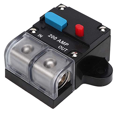 Auto-Leistungsschalter, 80A-300A Universal Automatic Resetable Circuit Breaker Selbstwiederherstellungssicherung Manuelle Reset-Taste für Autos(200A) von Gorgeri