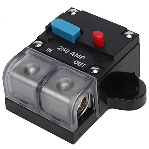 Auto-Leistungsschalter, 80A-300A Universal Automatic Resetable Circuit Breaker Selbstwiederherstellungssicherung Manuelle Reset-Taste für Autos(250A), kfz sicherungsautomat 250a von Gorgeri