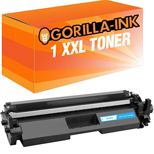 Gorilla-Ink 1 Laser-Toner XXL für HP CF217A 17A Laserjet Pro M 102A 102W 130A 130FN 130FW 130MFP 130NW 132A 132FN 132FP 132FW 132NW 132SNW 134A - je 1.600 Seiten von Gorilla-Ink