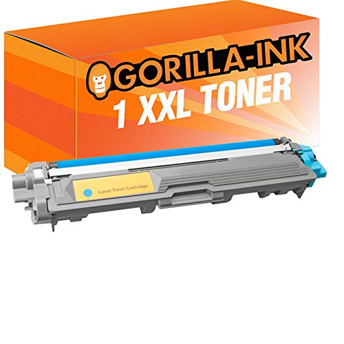 Gorilla-Ink 1 Laser-Toner XXL kompatibel mit Brother TN-242C TN-246C | geeignet für DCP-9017 DCP-9022 HL-3142 HL-3152 HL-3172 MFC-9332 MFC-9342 MFC-9142 | Cyan von Gorilla-Ink