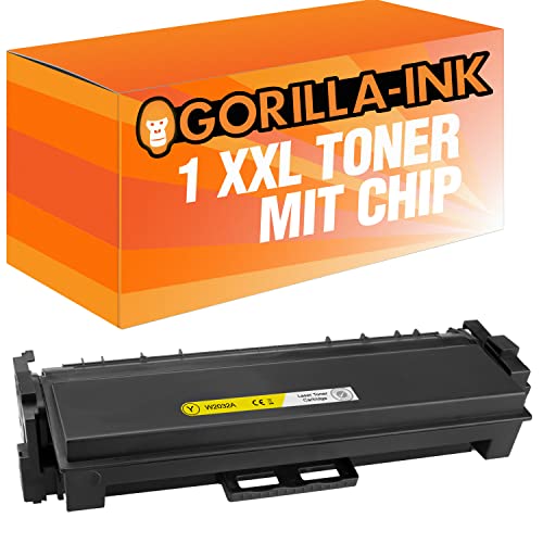 Gorilla-Ink 1 Toner MIT CHIP kompatibel mit HP W2032A 415A Yellow | Für HP Color Laserjet Enterprise M455 DN MFP M480 F Managed E 45028 DN E 47528 F von Gorilla-Ink
