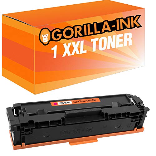 Gorilla-Ink 1 Toner Magenta XXL MIT CHIP kompatibel mit Canon CRG-054H 054 H | Für LBP620 LBP621CW LBP623CDW LBP640 LBP640C MF640 MF640C MF641CN MF641CW MF642CDW MF643CDW MF644CDW MF645CX von Gorilla-Ink