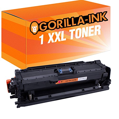 Gorilla-Ink 1 Toner XXL Magenta für HP Laserjet Enterprise CP4025 DN CP4025N CP4525 DN CE263A von Gorilla-Ink