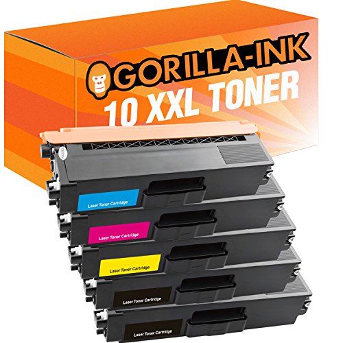 Gorilla-Ink 10 Toner XXL kompatibel mit Brother TN-320 TN-325 DCP-9055 CDN DCP-9270 CDN MFC-9460 CDN MFC-9465 CDN MFC-9560 CDW MFC-9970 CDW von Gorilla-Ink