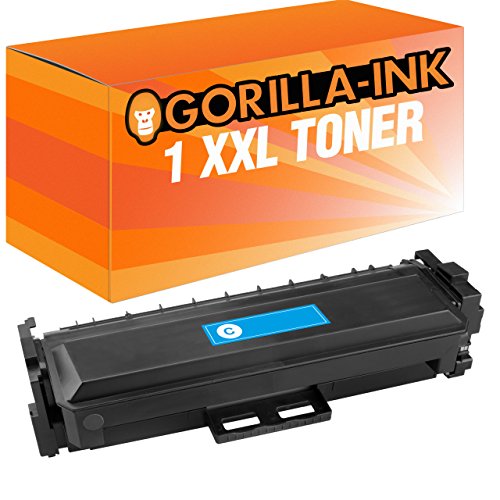 Gorilla-Ink 1x Laser-Toner XXL Cyan kompatibel mit HP Color Laserjet Pro M452 DW M477 FDW M470 Series CF411A/X von Gorilla-Ink