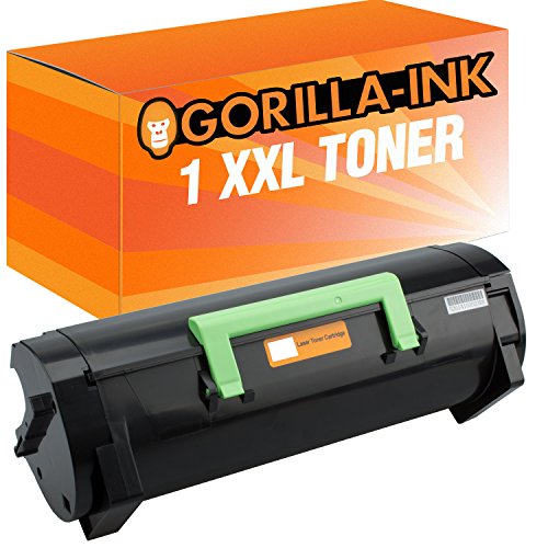 Gorilla-Ink 1x Laser-Toner XXL kompatibel mit Lexmark MX310 MX 310 DN MX 410 DE MX 510 DE MX 510 Series von Gorilla-Ink