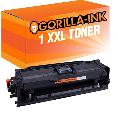 Gorilla-Ink 1x Toner-Kartusche XXL Black für HP Laserjet Enterprise CP4025 DN CP4025N CP4525 DN CM4540FSKM MFP CE260X von Gorilla-Ink