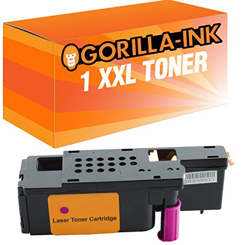 Gorilla-Ink 1x Toner-Kartusche XXL Magenta kompatibel mit Dell 1250 1250C 1350 CNW 1355 C1760 NW C1765 von Gorilla-Ink