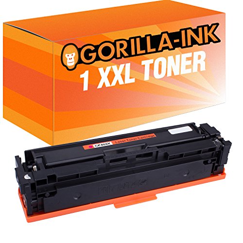 Gorilla-Ink 1x Toner-Kartusche XXL Yellow ersetzt HP CF402X | kompatibel mit HP Color Laserjet Pro M252 DW M252 N M274 DN M274 N M277 DW M277 N von Gorilla-Ink