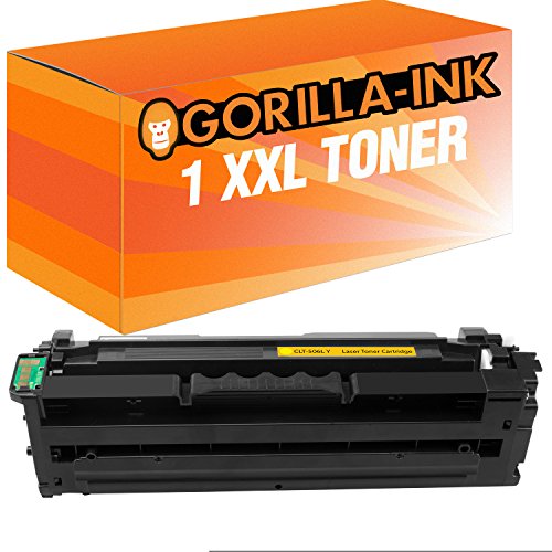 Gorilla-Ink 1x Toner-Kartusche XXL kompatibel mit Samsung CLT-506L Gelb Premium Line CLP-680 ND CLP-680 DW CLX-6260 FD CLX-6260 FR CLX-6260 FW CLX-6260 ND von Gorilla-Ink