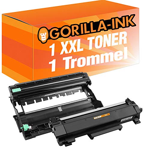 Gorilla-Ink 1x Toner & 1x Trommel kompatibel mit Brother TN-2420 Super-XL & DR-2400 DCP-L 2510 D DCP-L 2512 D DCP-L 2530 DW DCP-L 2537 DW von Gorilla-Ink