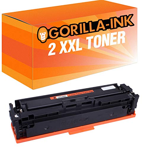 Gorilla-Ink 2 Toner Black XXL MIT CHIP kompatibel mit Canon CRG-045H 045 H | Für i-SENSYS LBP611CN LBP612CDW LBP613CDW MF631CN MF632CDW MF633CDW MF634CDW MF635CX MF636CDWT von Gorilla-Ink