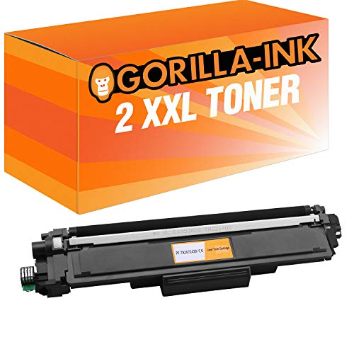 Gorilla-Ink 2 Toner XXL Black für Brother TN-243 TN-247 DCP-L3510CDW DCP-L3550CDW HL-L3210CW HL-L3230CDW HL-L3270CDW MFC-L3710CW MFC-L3730CDN MFC-L3750CDW MFC-L3770CDW inklusive Chip! von Gorilla-Ink