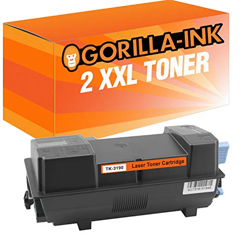 Gorilla-Ink 2 Toner XXL für Kyocera TK-3190 Black ECOSYS M 3655 IDN M 3660 IDN P 3055 DN P 3060 DN M3655IDN M3660IDN P3055DN P3060DN von Gorilla-Ink