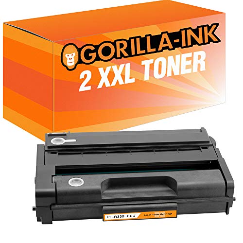 Gorilla-Ink 2 Toner XXL kompatibel für Ricoh SP-330 H | geeignet für SP-330DN SP-330SFN SP-330SN | je 7.000 Seiten von Gorilla-Ink