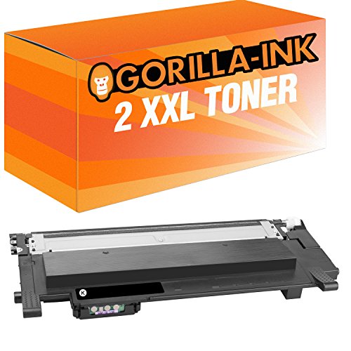 Gorilla-Ink 2 Toner XXL kompatibel mit Samsung CLT-K404S Black | Geeignet für Samsung Xpress C430 C430W C480 C480FN C480FW C480W C482W SL-C430 SL-C430W SL-C483 SL-C483FW SL-C483W von Gorilla-Ink