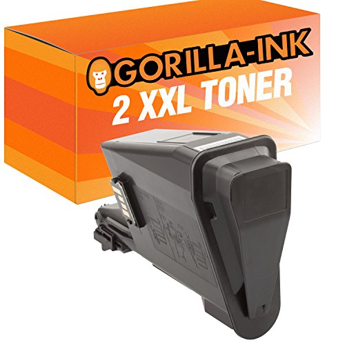 Gorilla-Ink 2X Toner-Patrone XXL Schwarz kompatibel mit Kyocera Mita TK-1125 FS-1061 DN FS-1325 MFP von Gorilla-Ink
