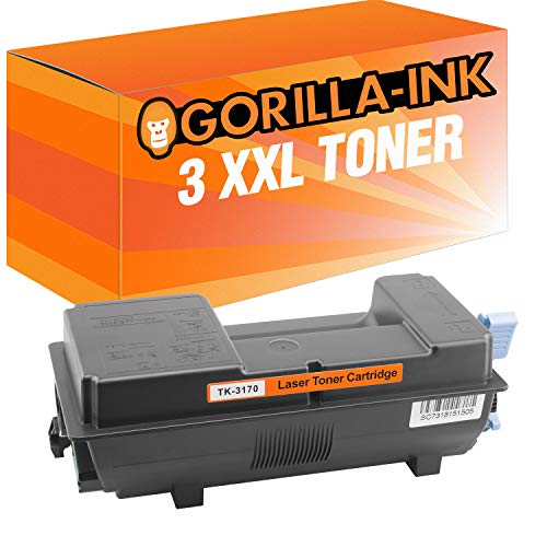 Gorilla-Ink 3 Toner XXL für Kyocera TK-3170 Black ECOSYS P 3050 DN P 3055 DN P 3060 DN P3050DN P3055DN P3060DN von Gorilla-Ink