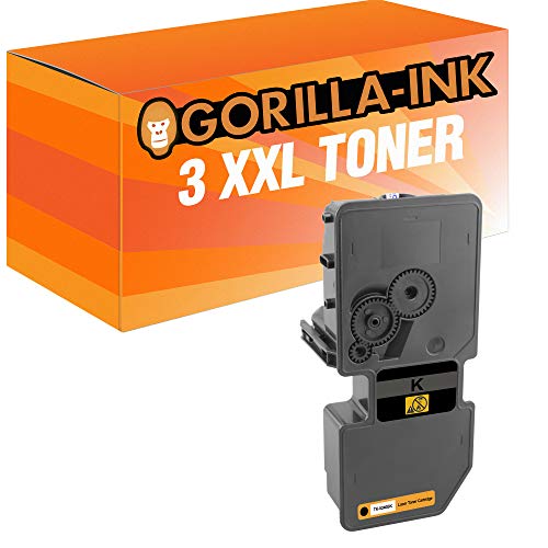 Gorilla-Ink 3 Toner XXL kompatibel mit Kyocera TK-5240 Black | ECOSYS M 5526 CDN M 5526 CDW P 5026 CDN P 5026 CDW von Gorilla-Ink