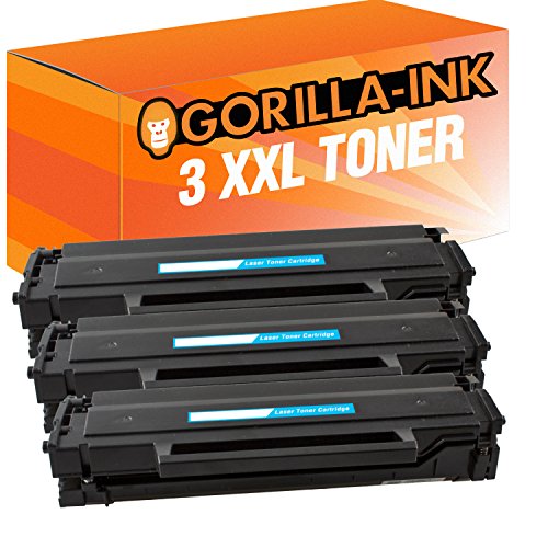 Gorilla-Ink 3X Toner-Kartusche XXL Schwarz kompatibel mit Samsung MLT-D101S ML-2160 SCX-3405 SCX-3405 F SCX-3405 FW von Gorilla-Ink