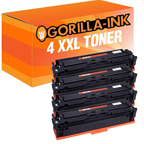 Gorilla-Ink 4 Toner XXL MIT CHIP kompatibel mit Canon CRG-045H 045 H | Für i-SENSYS LBP611CN LBP612CDW LBP613CDW MF631CN MF632CDW MF633CDW MF634CDW MF635CX MF636CDWT von Gorilla-Ink