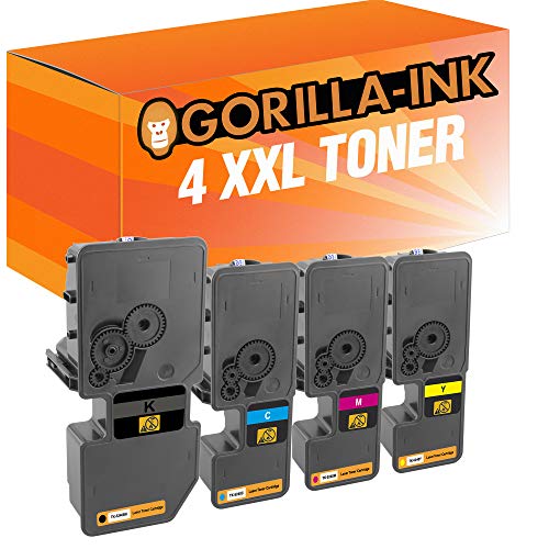 Gorilla-Ink 4 Toner XXL kompatibel mit Kyocera TK-5240 | ECOSYS M 5526 CDN M 5526 CDW P 5026 CDN P 5026 CDW von Gorilla-Ink