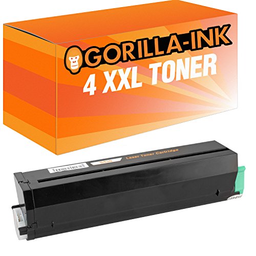 Gorilla-Ink 4 Toner XXL kompatibel mit Oki B400 B410 Black B410D B410DN B420DN B430D B430DN B440DN MB460 MB460L von Gorilla-Ink