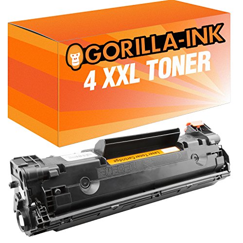 Gorilla-Ink 4X Laser-Toner XXL Black kompatibel mit HP CF283A MFP M 120 Series M 125 A M 125 NW M 125 RNW M 126 A von Gorilla-Ink