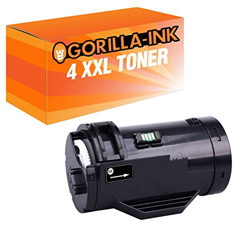 Gorilla-Ink 4X Toner-Kartusche XXL kompatibel mit Dell S2810 S2815 H815 Schwarz H 815 H 815 DW S 2810 DN S 2815 DN von Gorilla-Ink
