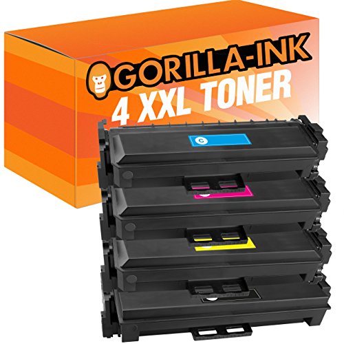 Gorilla-Ink 4X Toner-Patrone XXL kompatibel mit HP CF-410X CF-411X CF-412X CF-413X MFP M 377 dw M477 M477 fdn M 477 fdw M 477 fnw M 452 dw M 470 M 450 M 452 M 452 DN M 452 nw von Gorilla-Ink