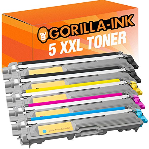 Gorilla-Ink 5 Laser-Toner XXL kompatibel mit Brother TN-242 TN-246 | geeignet für DCP-9017 DCP-9022 HL-3142 HL-3152 HL-3172 MFC-9332 MFC-9342 MFC-9142 von Gorilla-Ink