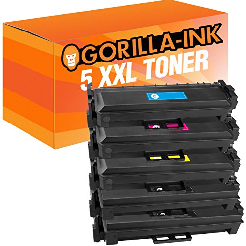Gorilla-Ink 5 Laser-Toner XXL kompatibel mit HP CF 410 X CF 411 X CF 412 X CF 413 X MFP M 377 dw M477 M477 fdn M 477 fdw M 477 fnw M 452 dw M 470 M 450 M 452 M 452 DN M 452 nw von Gorilla-Ink