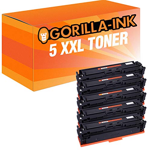 Gorilla-Ink 5 Toner XXL MIT CHIP kompatibel mit Canon CRG-045H 045 H | Für i-SENSYS LBP611CN LBP612CDW LBP613CDW MF631CN MF632CDW MF633CDW MF634CDW MF635CX MF636CDWT von Gorilla-Ink