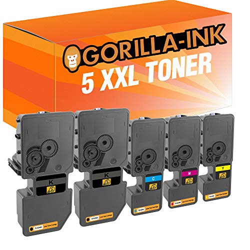 Gorilla-Ink 5 Toner XXL kompatibel mit Kyocera TK-5230 | ECOSYS M 5521 CDN M 5521 CDW P 5021 P 5021 CDN P5021 CDW von Gorilla-Ink