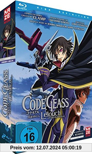 Code Geass - Lelouch of the Rebellion - Staffel 1 / Gesamtbox - Episoden 01-25 [Blu-ray-Box mit Schuber] von Goro Taniguchi