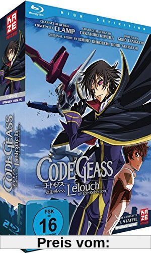 Code Geass - Lelouch of the Rebellion - Staffel 1 / Gesamtbox - Episoden 01-25 [Blu-ray-Box mit Schuber] von Goro Taniguchi
